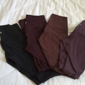 lululemon align black satin